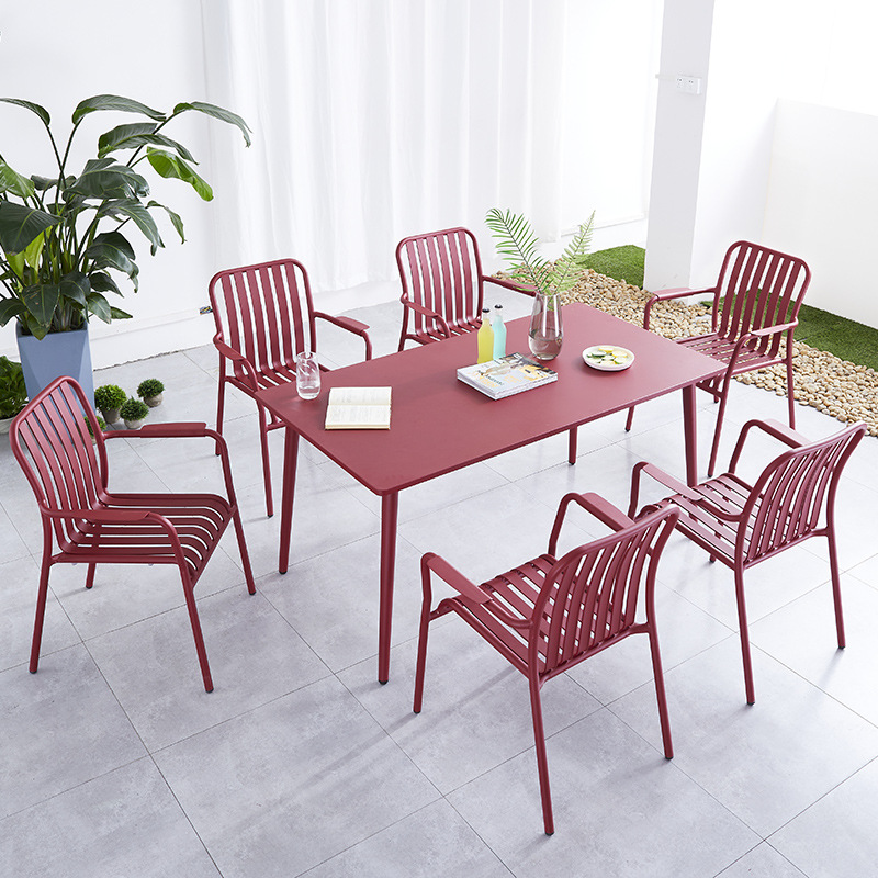 aluminum table & chair